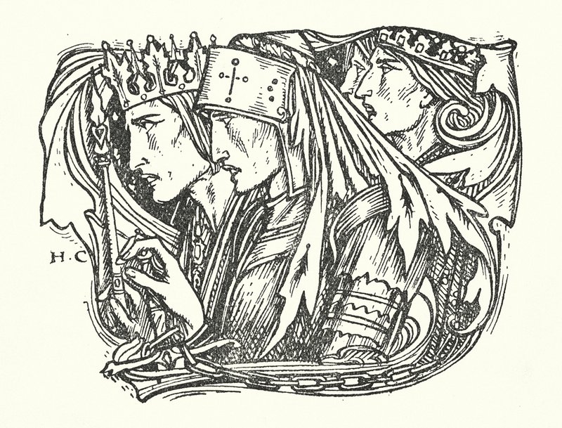 La Belle Dame Sans Merci (metszet) alkotó: Herbert Cole