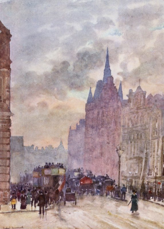 Holborn Hill (színes litó) alkotó: Herbert Menzies (after) Marshall