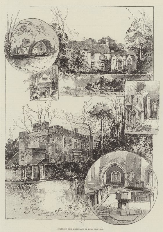 Somersby, Lord Tennyson szülőhelye alkotó: Herbert Railton