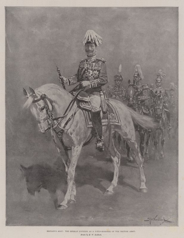 Nagy-Britannia szövetségese, a német császár a brit hadsereg hadvezéreként alkotó: Hermanus Willem Koekkoek