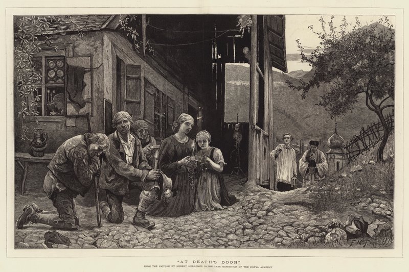 A halál kapujában alkotó: Hubert von Herkomer