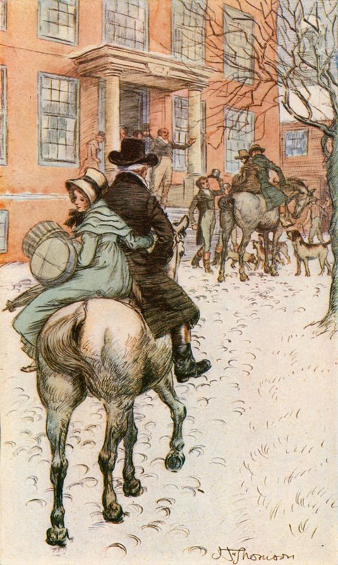 Érkezés a Vörös Házba (színes litó) alkotó: Hugh Thomson