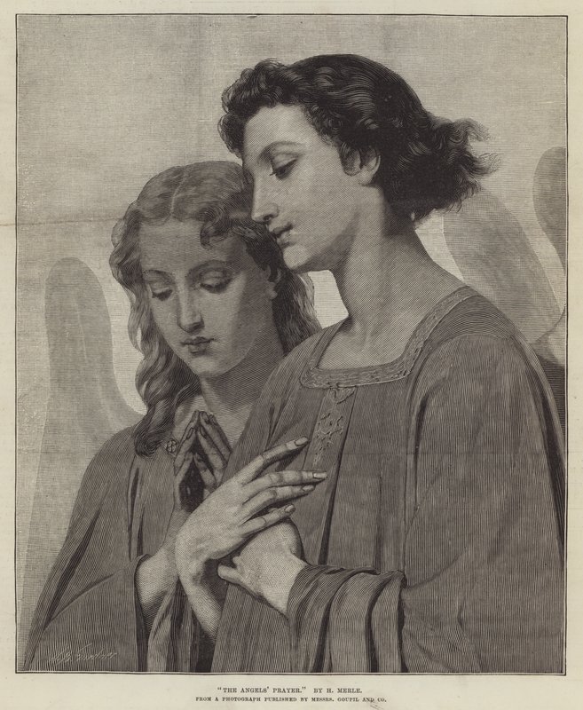 Az angyalok imája alkotó: Hugues Merle