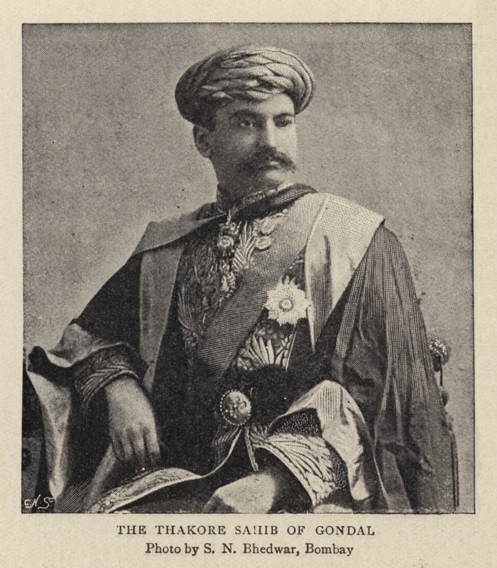 Thakore Sahib of Gondal (metszet) alkotó: Indian School