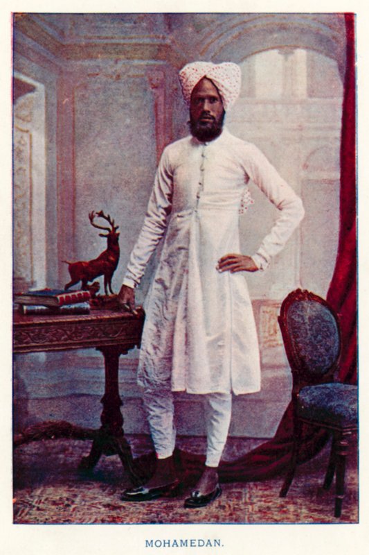Indiai bennszülöttek: mohamedán (színes fotó) alkotó: Indian photographer