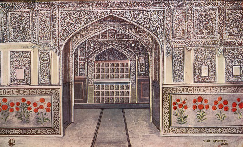 Shish Mahal, Fort Agra (színes fotó) alkotó: Indian photographer