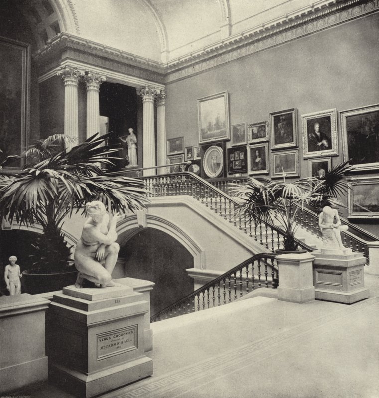 Stairway National Gallery, Dublin (f/w fotó) alkotó: Irish Photographer