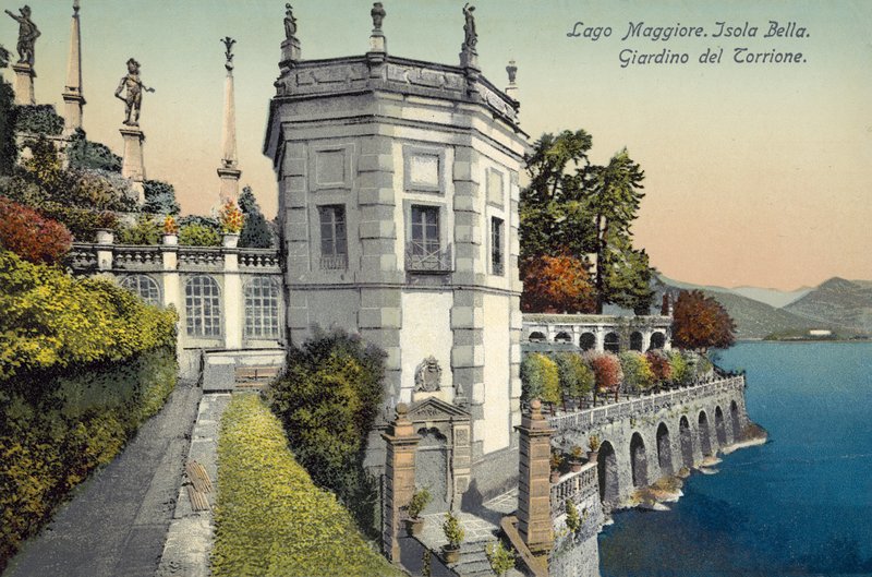 Isola Bella, Maggiore-tó (színes fotó) alkotó: Italian Photographer