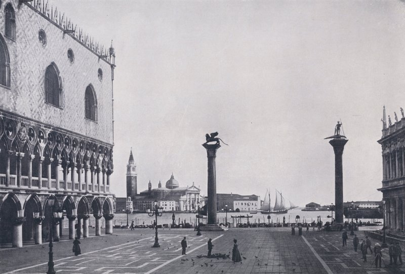 Olaszország: Velence, a Piazzetta (f/w fotó) alkotó: Italian Photographer