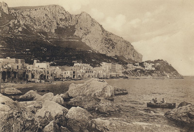 Nápoly: Capri, Marina Grande (f/w fotó) alkotó: Italian Photographer