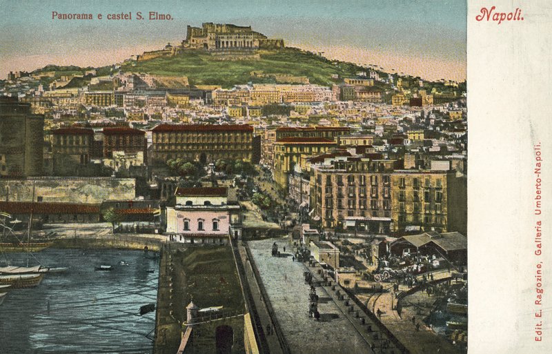 Nápoly, Olaszország, Panorama, Castel S Elmo alkotó: Italian Photographer