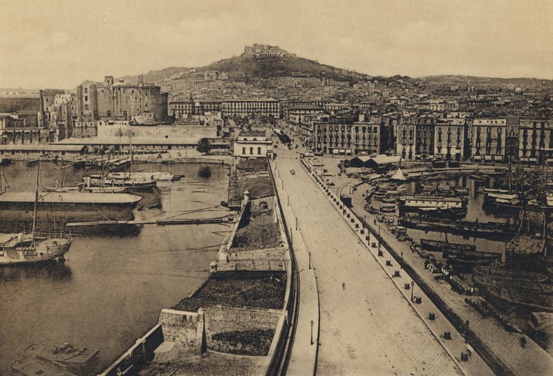 Nápoly: Panorama Dal Mare (f/w fotó) alkotó: Italian Photographer