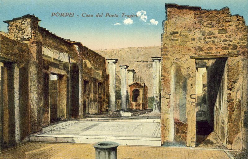 Pompeii, Olaszország, A tragikus költő háza alkotó: Italian Photographer