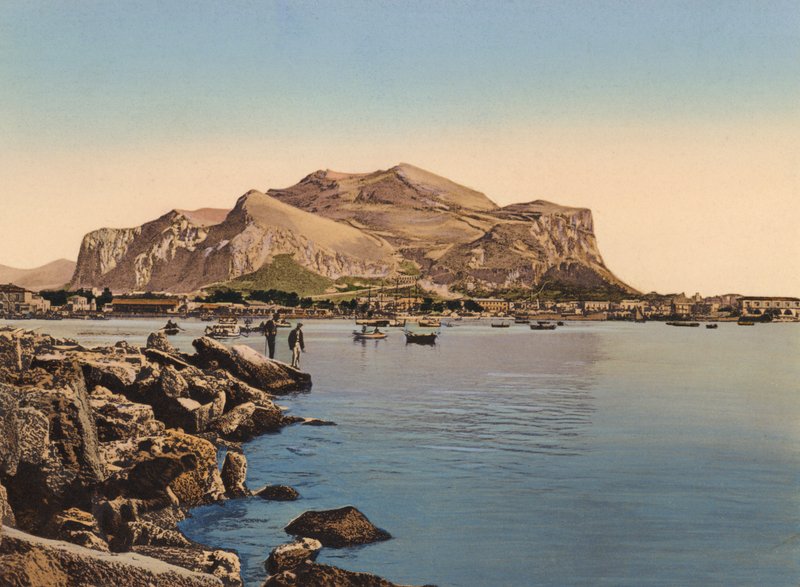 Sicilia / Szicília: Monte Pellegrino (színes fotó) alkotó: Italian Photographer