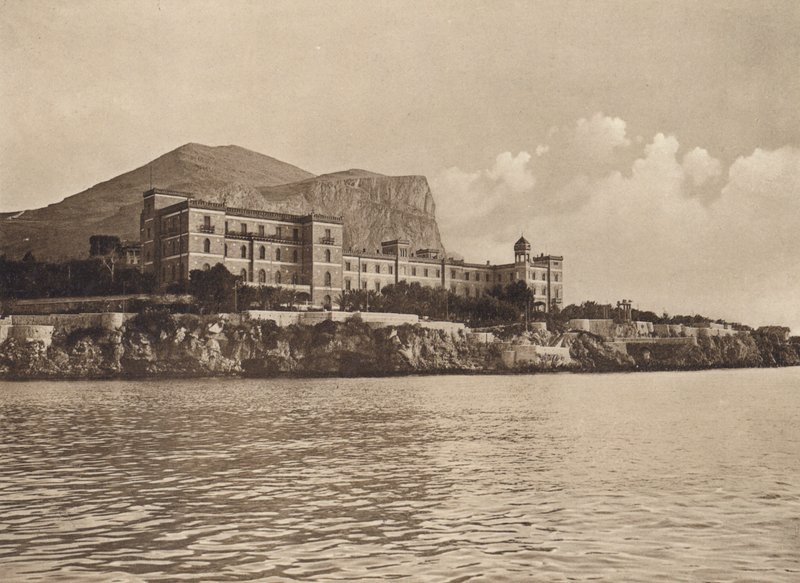 Szicília / Szicília: Villa Igea (fekete-fehér fotó) alkotó: Italian Photographer