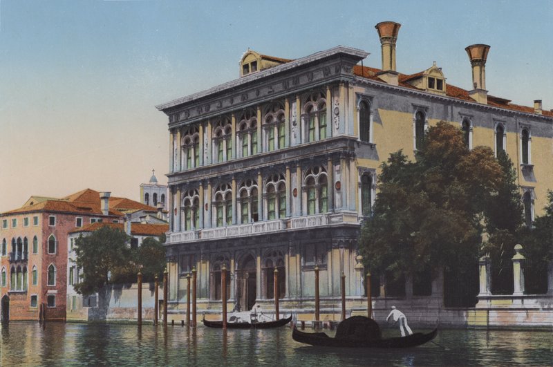 Velence, Canal Grande, Palazzo Vendramin (színes fotó) alkotó: Italian Photographer