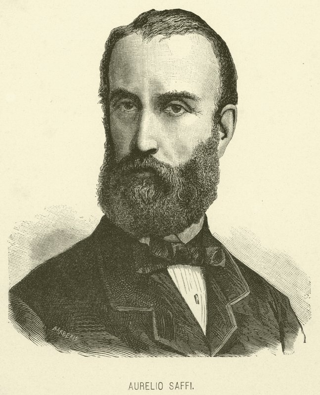 Aurelio Saffi (metszet) alkotó: Italian School