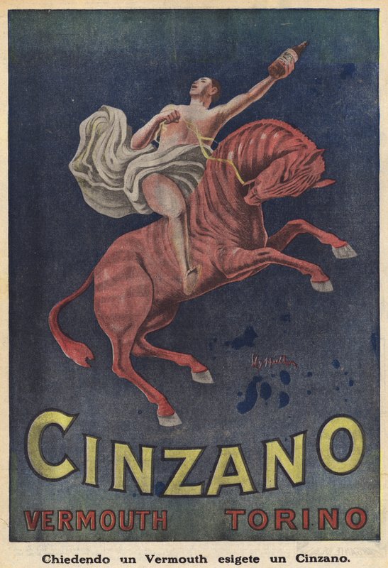 Cinzano Vermouth Torino (színes litográfia) alkotó: Italian School