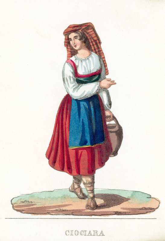 Ciociara (színes metszet) alkotó: Italian School