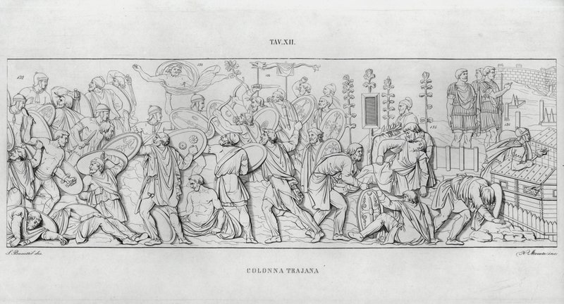 Traianus oszlopa, Traianus oszlopa (metszet) alkotó: Italian School