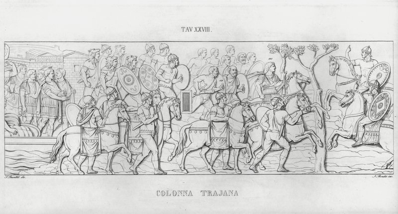 Traianus oszlopa, Traianus oszlopa (metszet) alkotó: Italian School