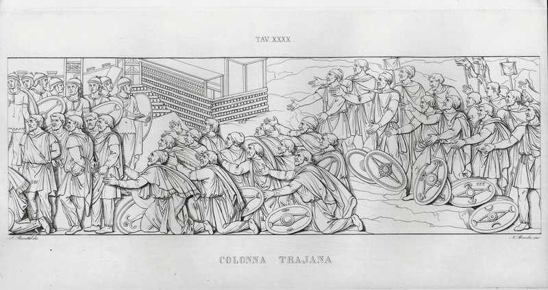 Traianus oszlopa, Traianus oszlopa (metszet) alkotó: Italian School