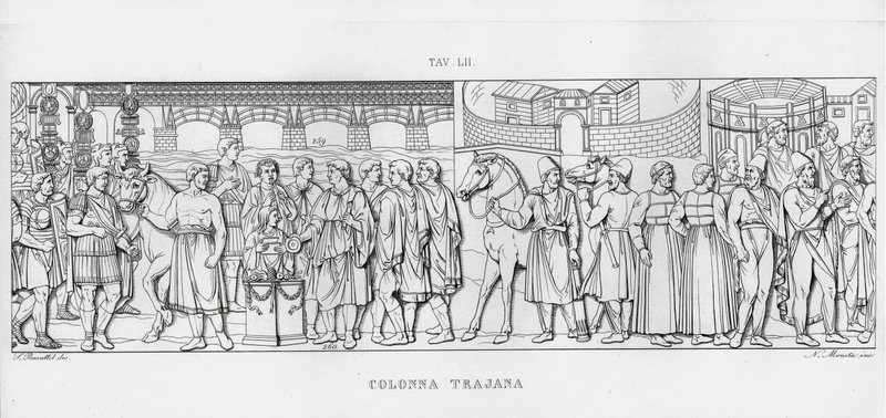 Traianus oszlopa, Traianus oszlopa (metszet) alkotó: Italian School