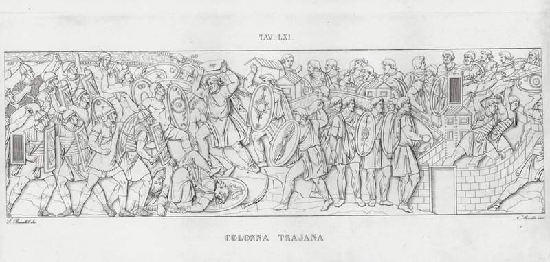 Traianus oszlopa, Traianus oszlopa (metszet) alkotó: Italian School