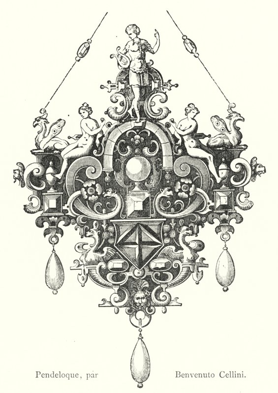 Pendeloque, Benvenuto Cellini (metszet) alkotó: Italian School