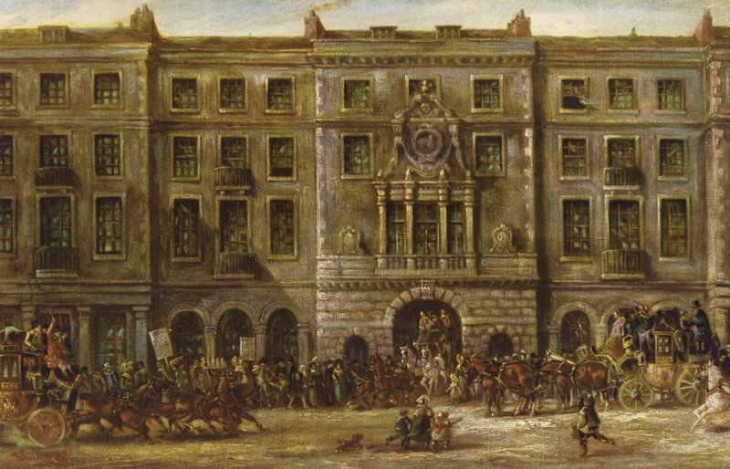The Bull und Mouth, Aldersgate Street, City, London alkotó: J.C. Maggs