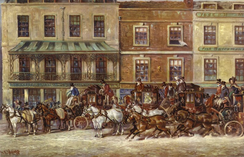 Gloucester kávézó, Piccadilly alkotó: J.C. Maggs