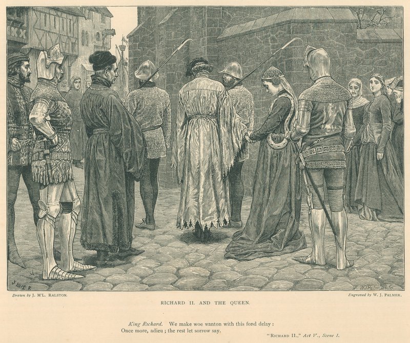 Illusztráció II. Richárd királyhoz (metszet) alkotó: J.M.L. Ralston