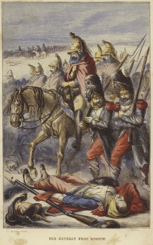 A visszavonulás Moszkvából alkotó: J. H. Nicholson