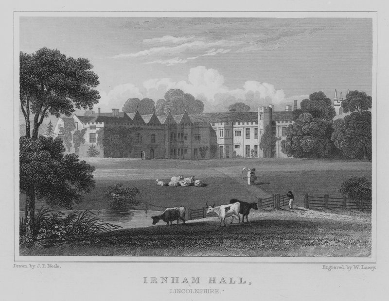 Irnham Hall, Lincolnshire (metszet) alkotó: John Preston Neale