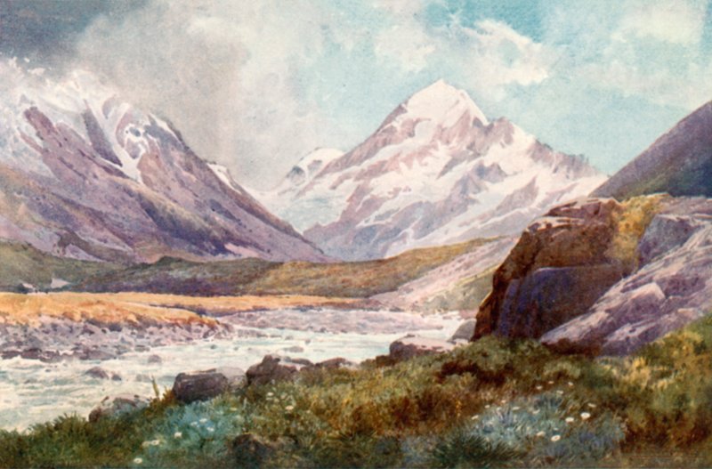 Mount Cook, Új-Zéland alkotó: J. Williamson