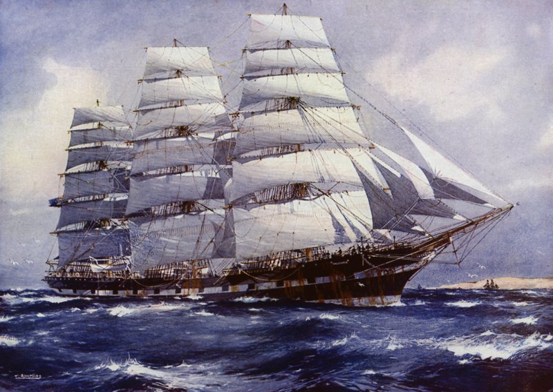Clipper hajók: Macquarie (színes litho) alkotó: Jack (after) Spurling