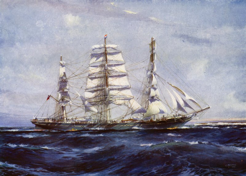 Clipper hajók: Samuel Plimsoll (színes litho) alkotó: Jack (after) Spurling