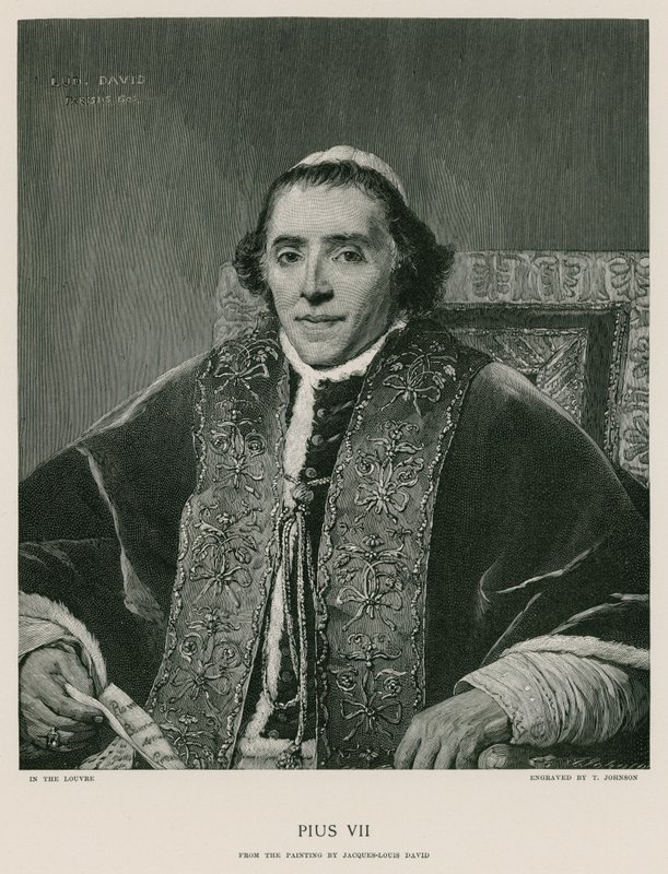 VII. Pius pápa alkotó: Jacques Louis David