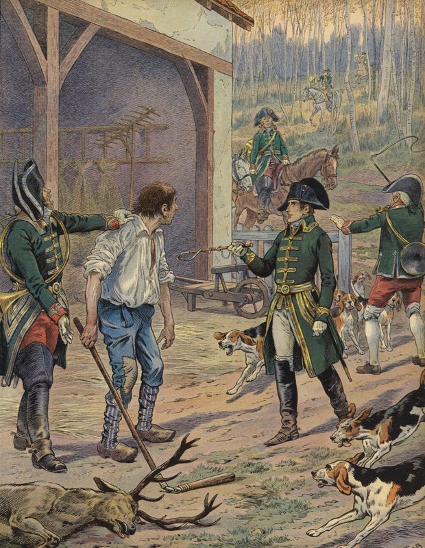 Napóleon vadászat alkotó: Jacques Marie Gaston Onfray de Breville (Job)