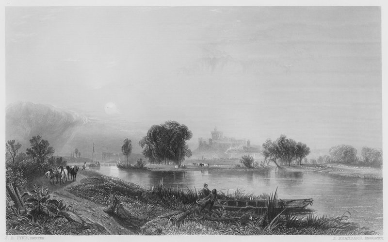 Windsori kastély (metszet) alkotó: James Baker (after) Pyne