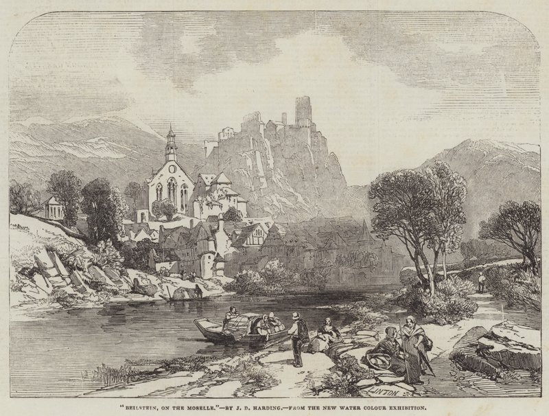 Beilstein, a Mosel-parton alkotó: James Duffield Harding