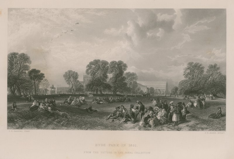 A Hyde Parkban 1851-ben alkotó: James Duffield Harding