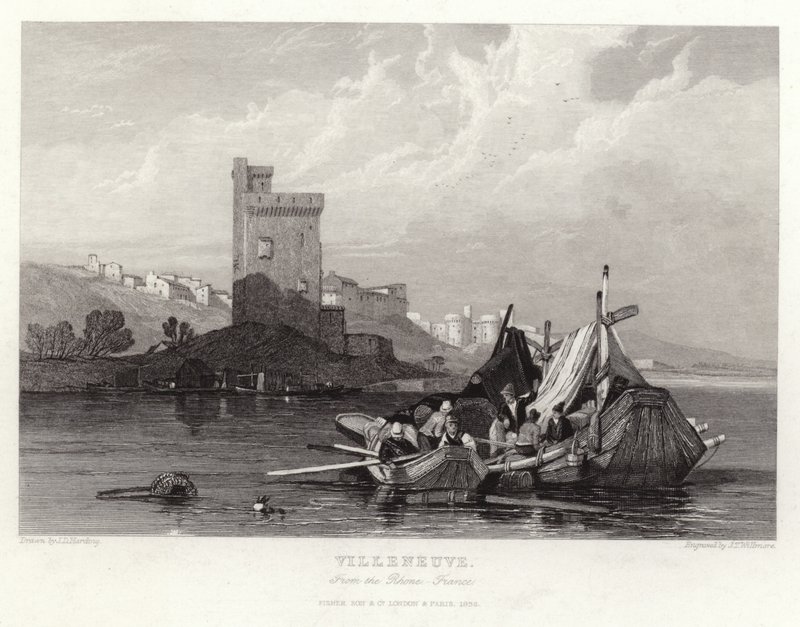 Villeneuve a Rhone-ból alkotó: James Duffield Harding