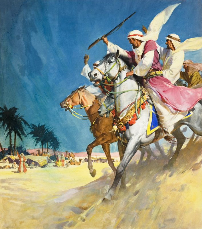 Arabok (gouache, papír) alkotó: James Edwin McConnell