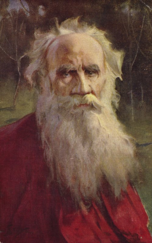 Leo Tolsztoj, orosz író alkotó: Jan Styka
