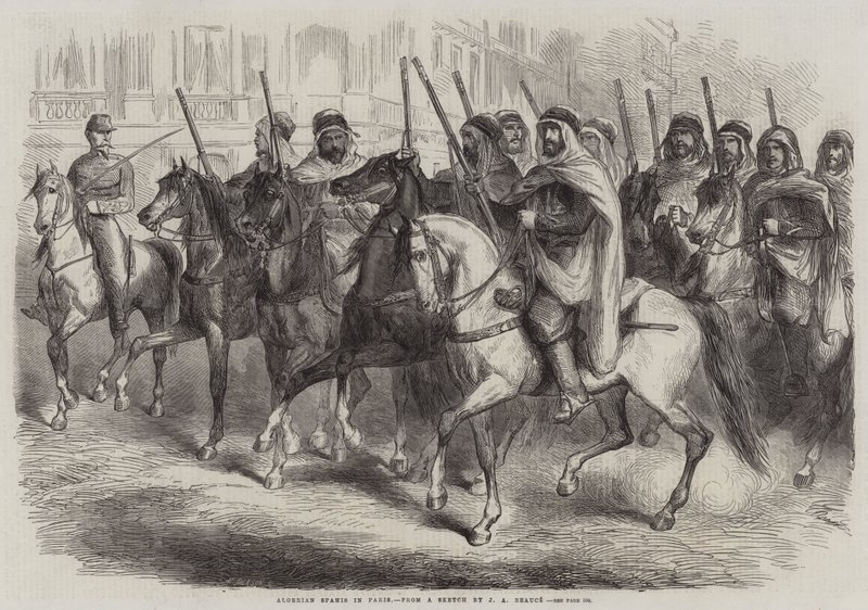 Algériai szpáhik Párizsban alkotó: Jean Adolphe Beauce