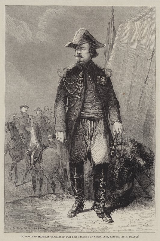 Canrobert marsall portréja, a versailles-i galéria számára alkotó: Jean Adolphe Beauce