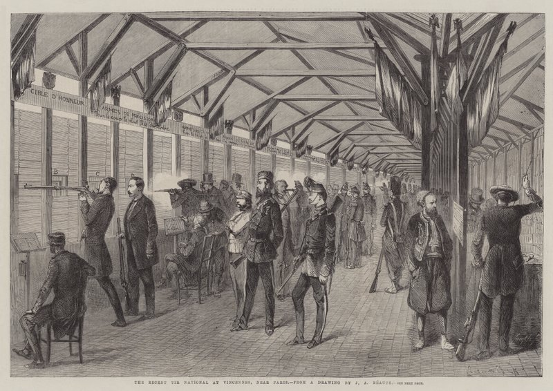 A Recent Tir National Vincennes-ben, Párizs közelében alkotó: Jean Adolphe Beauce