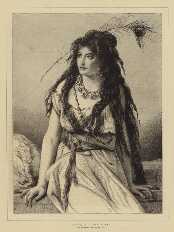 Rosa, a cigánylány alkotó: Jean Francois Portaels