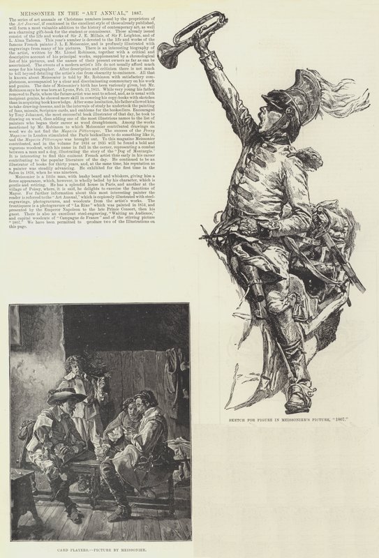 Meissonier a Művészeti Évkönyvben, 1887 alkotó: Jean Louis Ernest Meissonier
